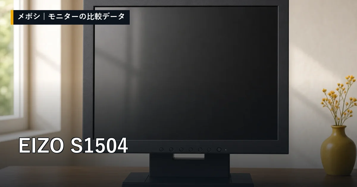 EIZO S1504のレビューデータまとめ
