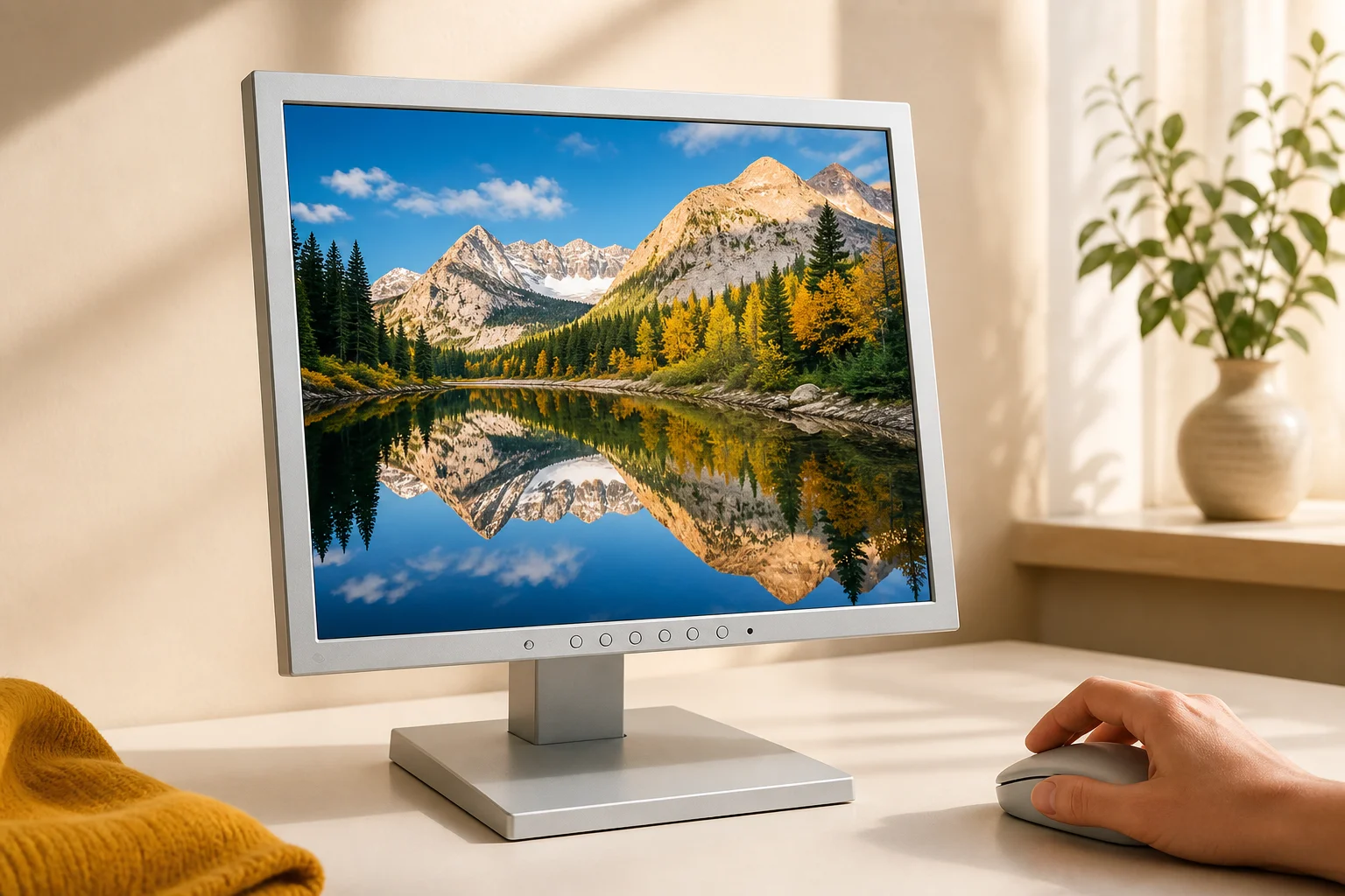 EIZO S1703-ATの設置まわりを確認するイメージ