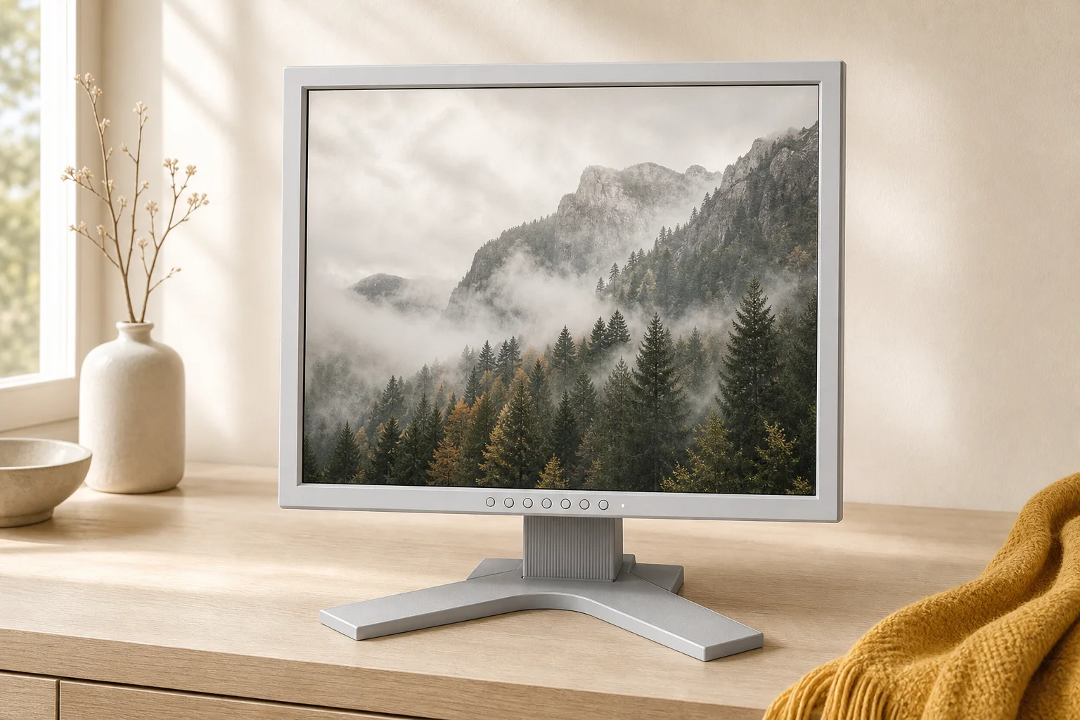 EIZO S2134の設置まわりを確認するイメージ