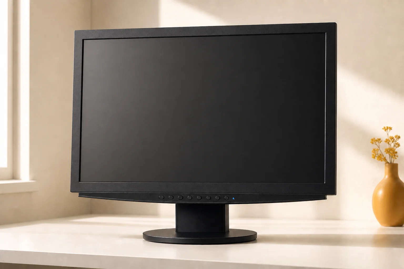 EIZO S2411Wの設置まわりを確認するイメージ