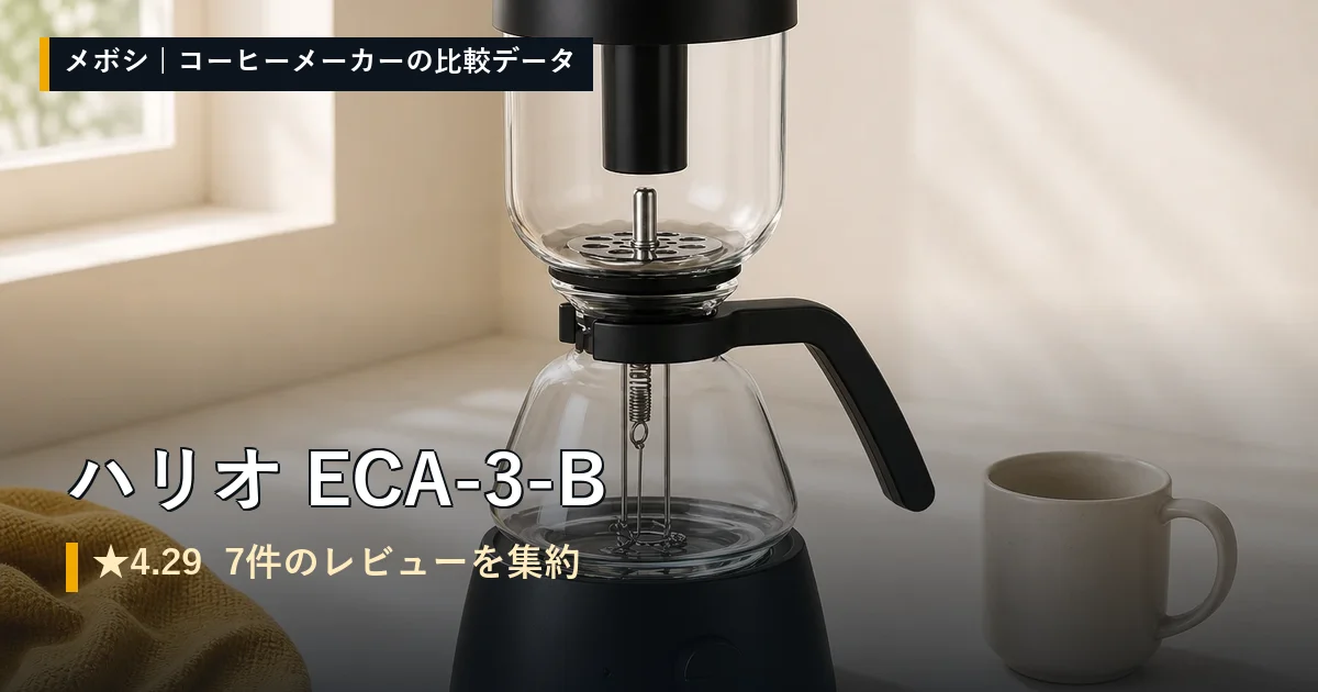 ハリオ ECA-3-Bのレビューデータまとめ