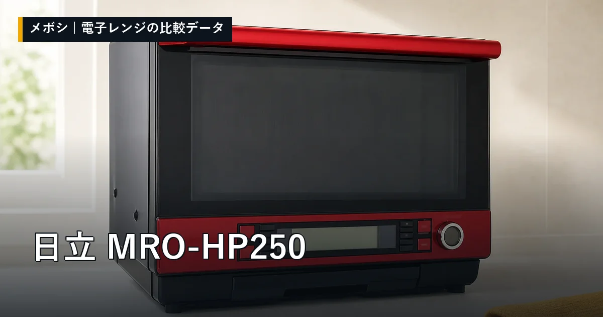 日立 MRO-HP250のレビューデータまとめ