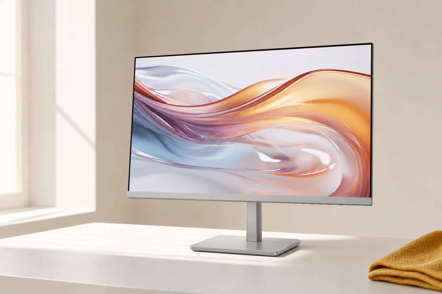 HP HP 527sh FHD ディスプレイの設置まわりを確認するイメージ
