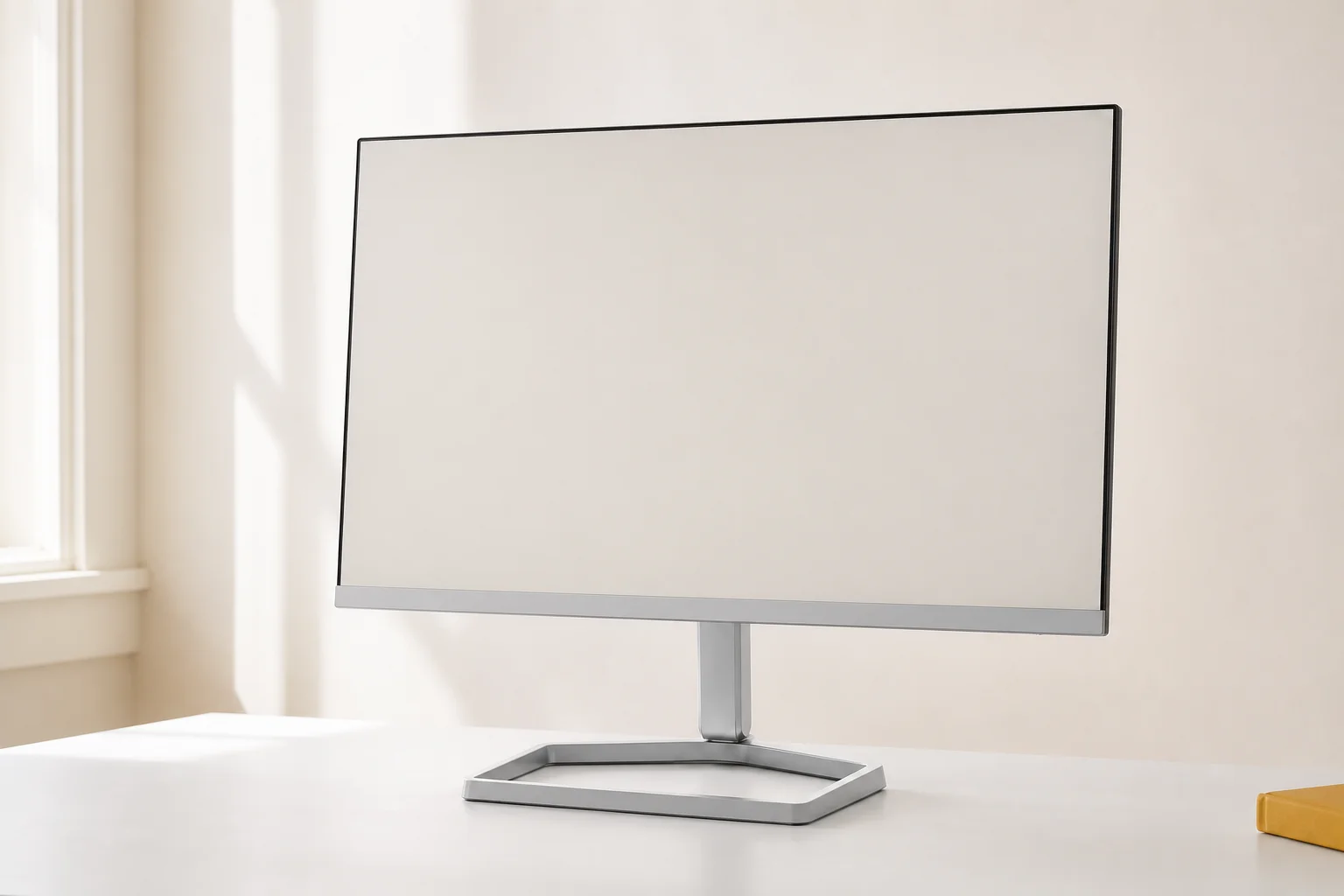 HP HP M22f FHD ディスプレイの設置まわりを確認するイメージ