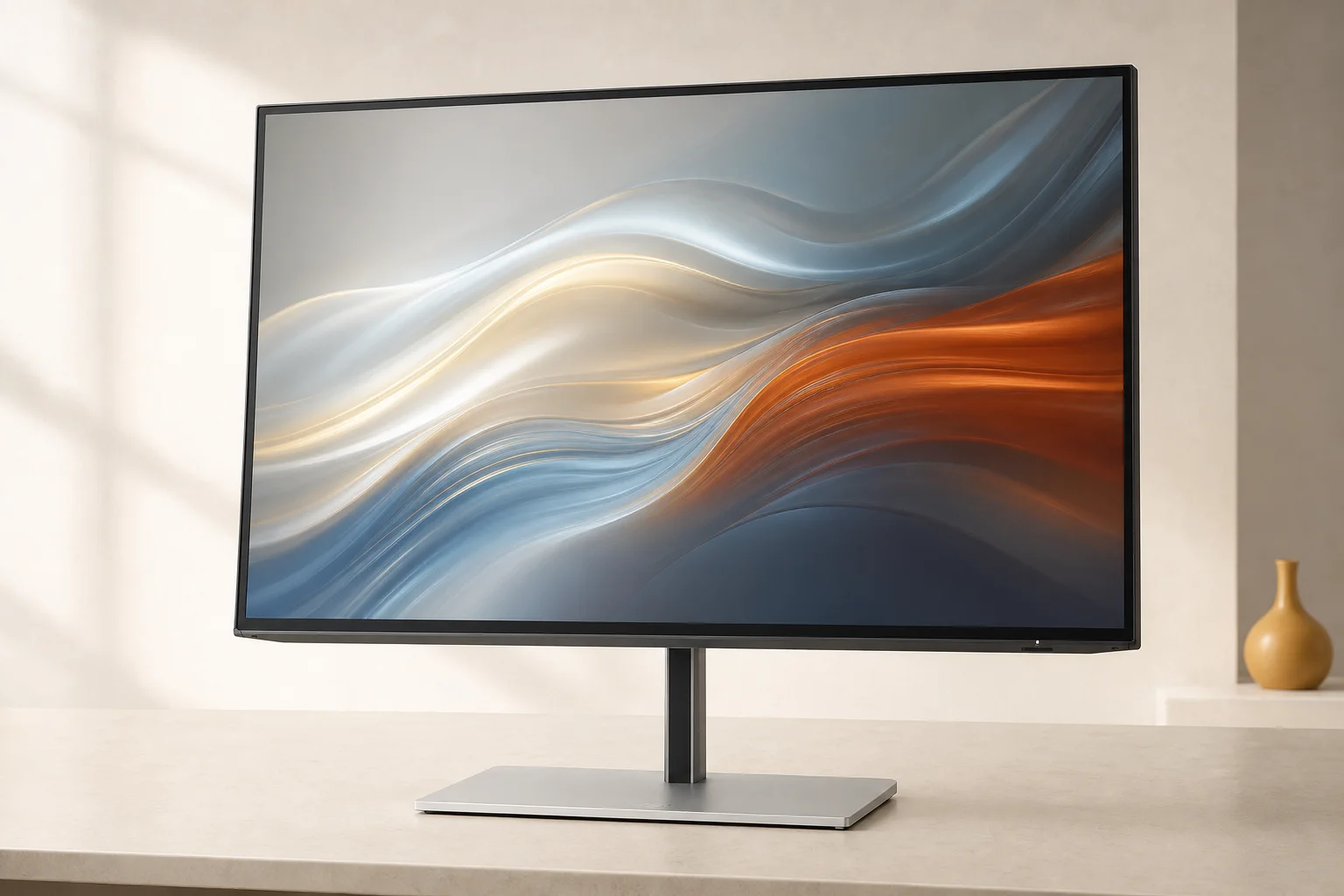 HP HP Series 7 Pro 724pu WUXGA Monitor（24インチ）の設置まわりを確認するイメージ