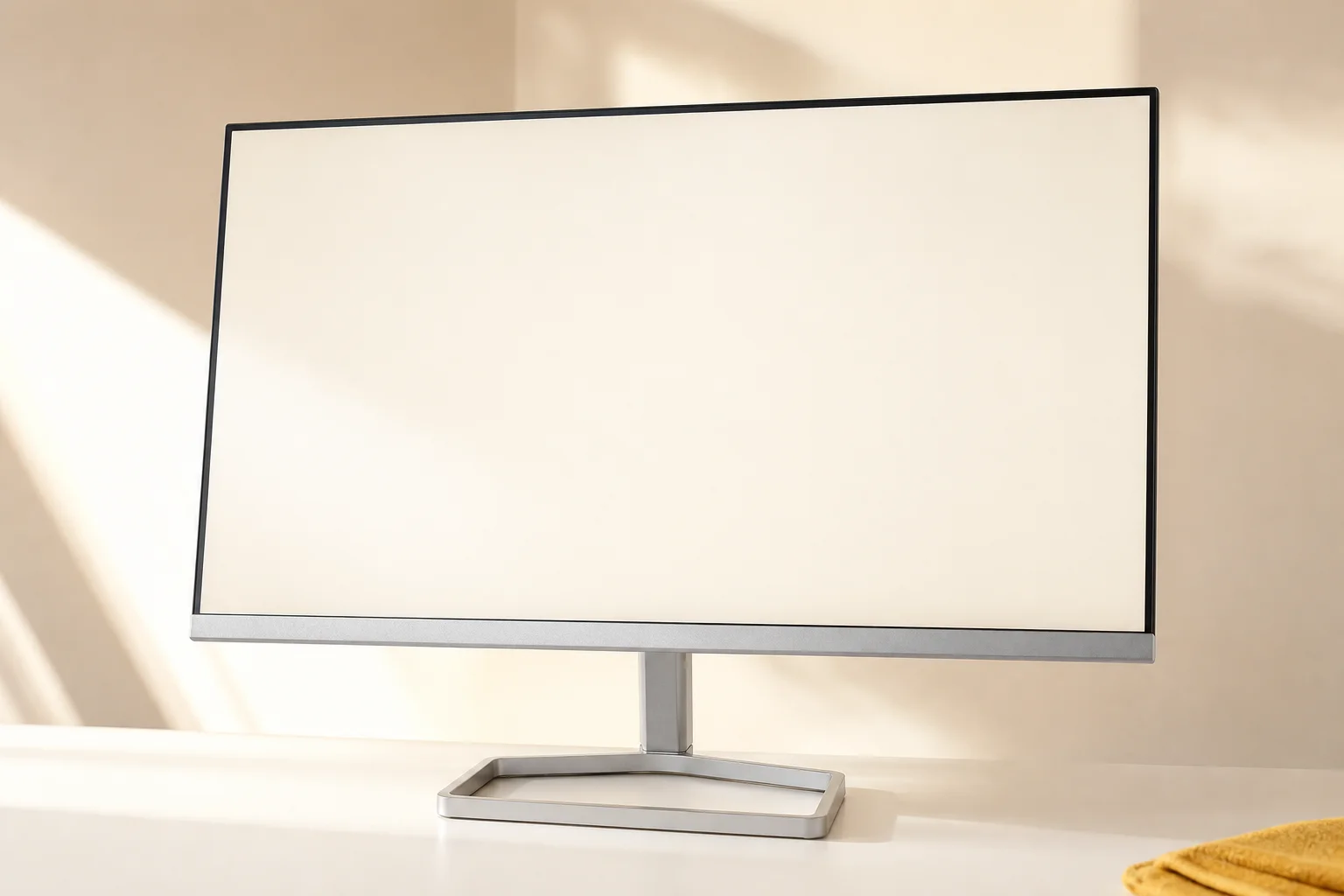 HP M27fの設置まわりを確認するイメージ