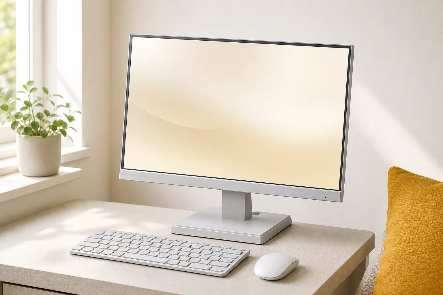 I-O DATA LCD-A221DW-AGの設置まわりを確認するイメージ