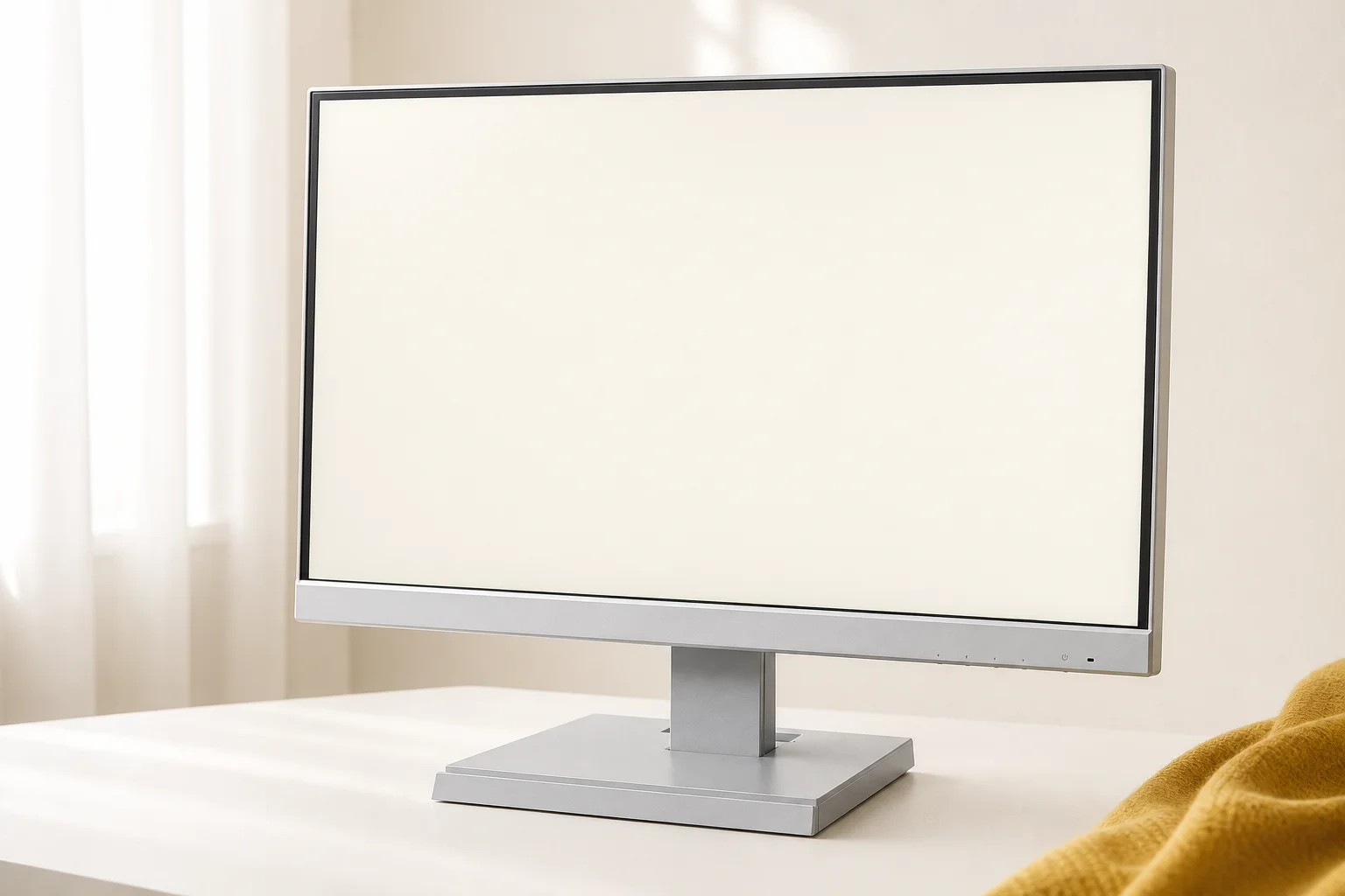 I-O DATA LCD-A221DWの設置まわりを確認するイメージ