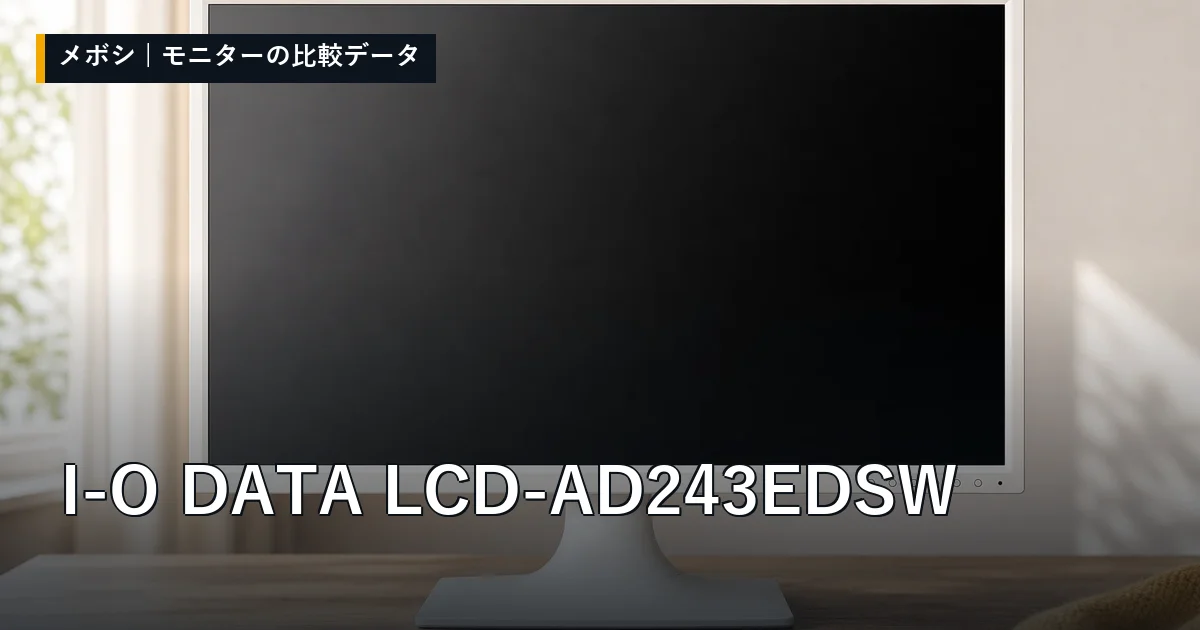 I-O DATA LCD-AD243EDSWのレビューデータまとめ