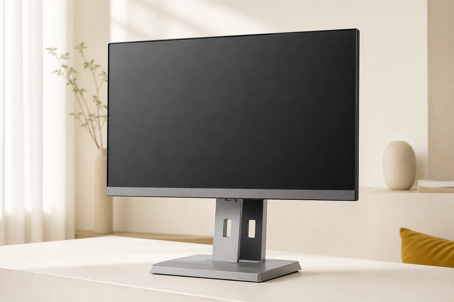 I-O DATA LCD-C221DW-Fの設置まわりを確認するイメージ