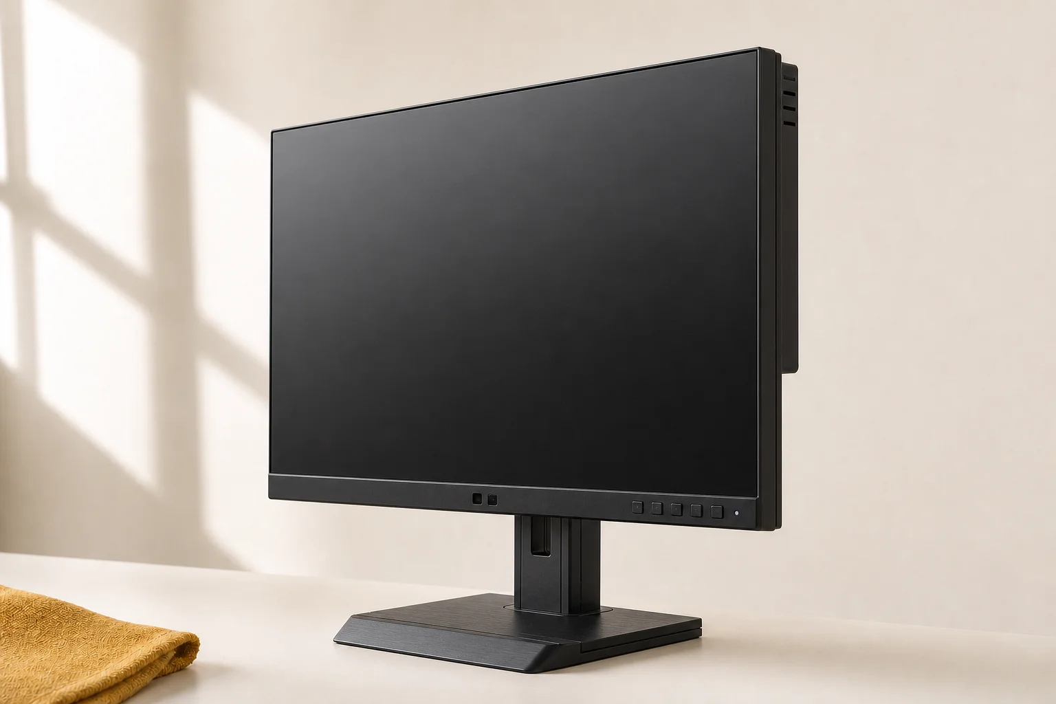 I-O DATA LCD-C241DB-Fの設置まわりを確認するイメージ