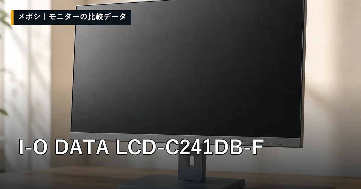 I-O DATA LCD-C241DB-Fのレビューデータまとめ