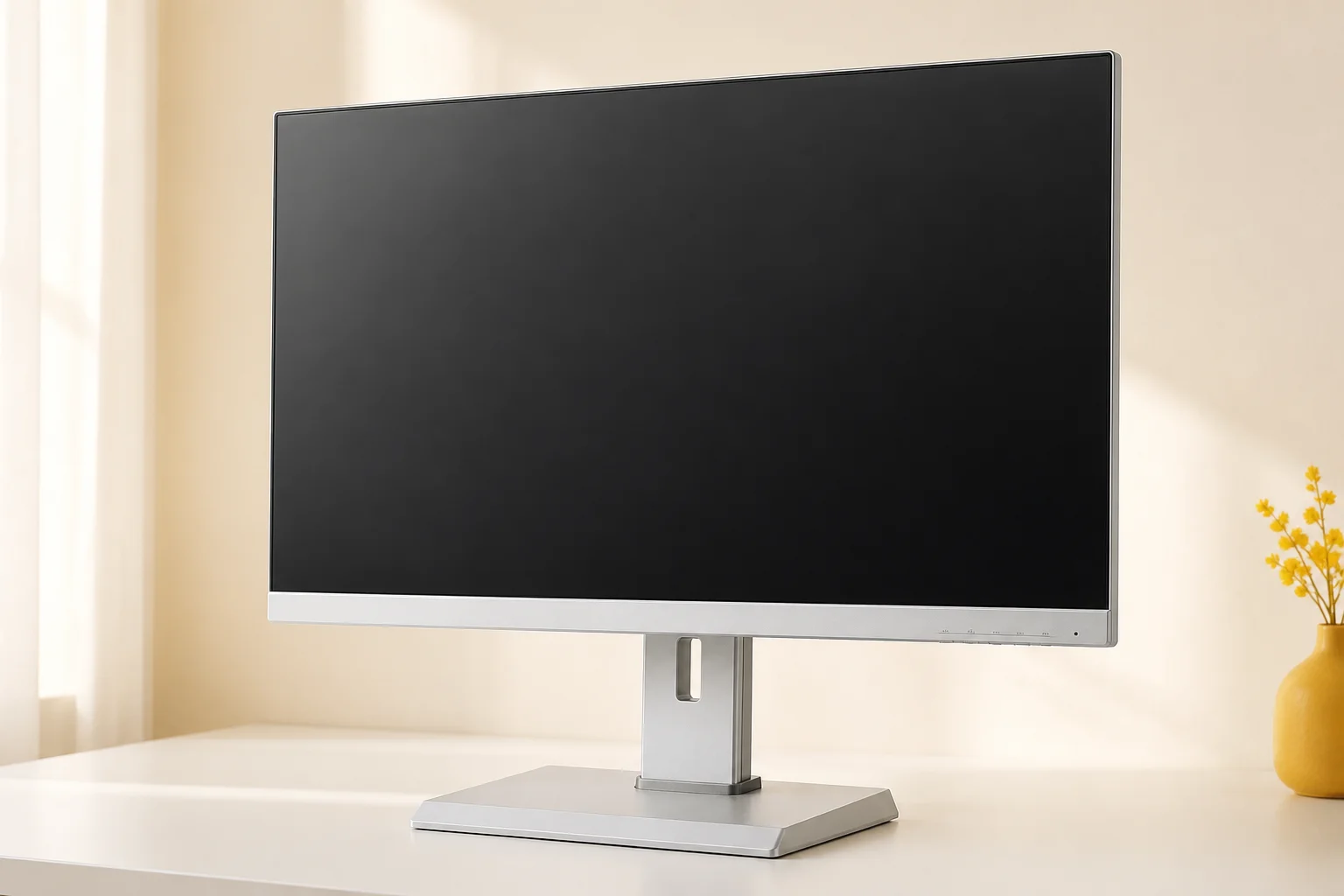 I-O DATA LCD-C241DW-Fの設置まわりを確認するイメージ