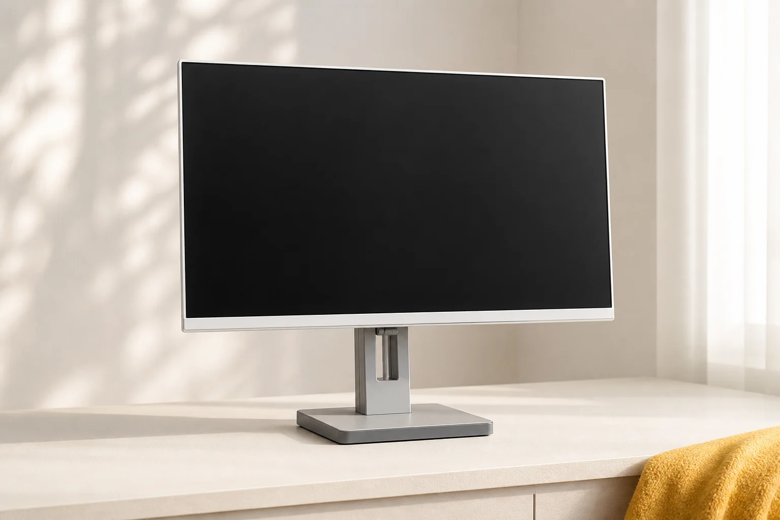 I-O DATA LCD-C271DW-Fの設置まわりを確認するイメージ