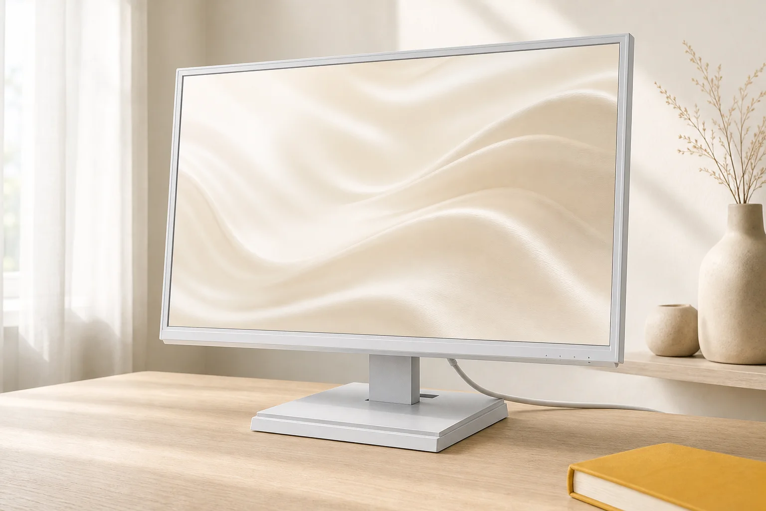 I-O DATA LCD-CF241EDW-Aを暮らしの中で使うイメージ