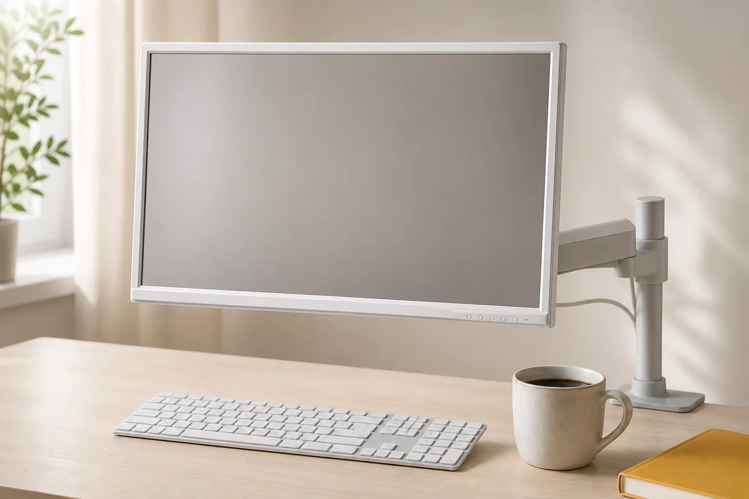 I-O DATA LCD-DF221EDW-Fの設置まわりを確認するイメージ