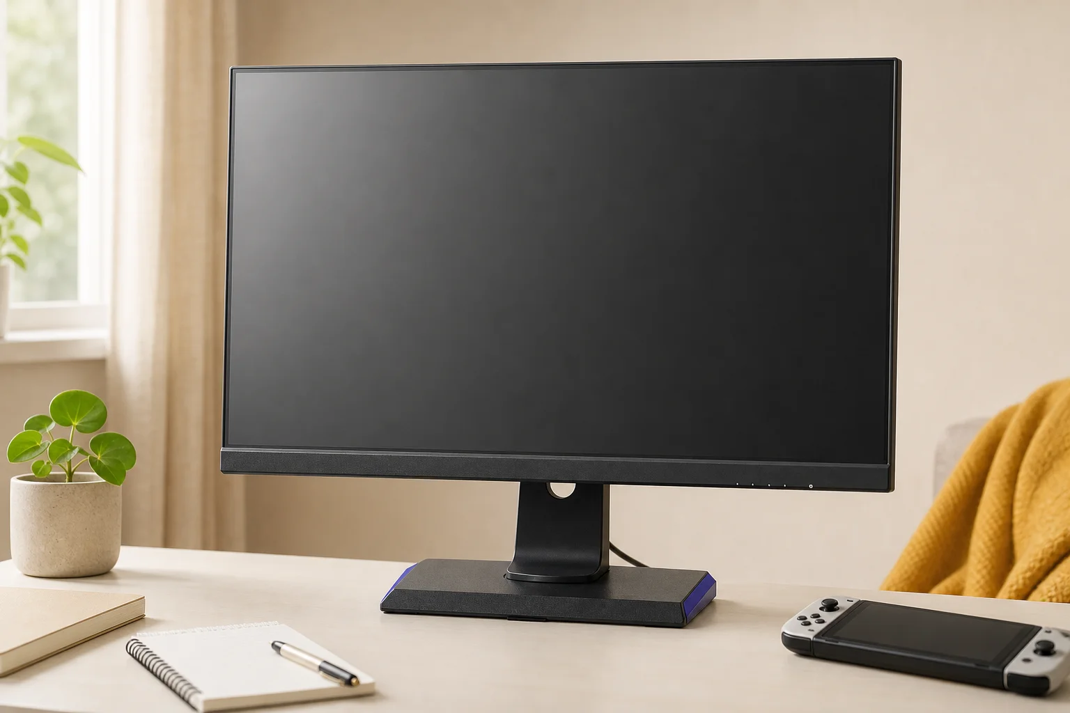 I-O DATA LCD-GD241JDの設置まわりを確認するイメージ