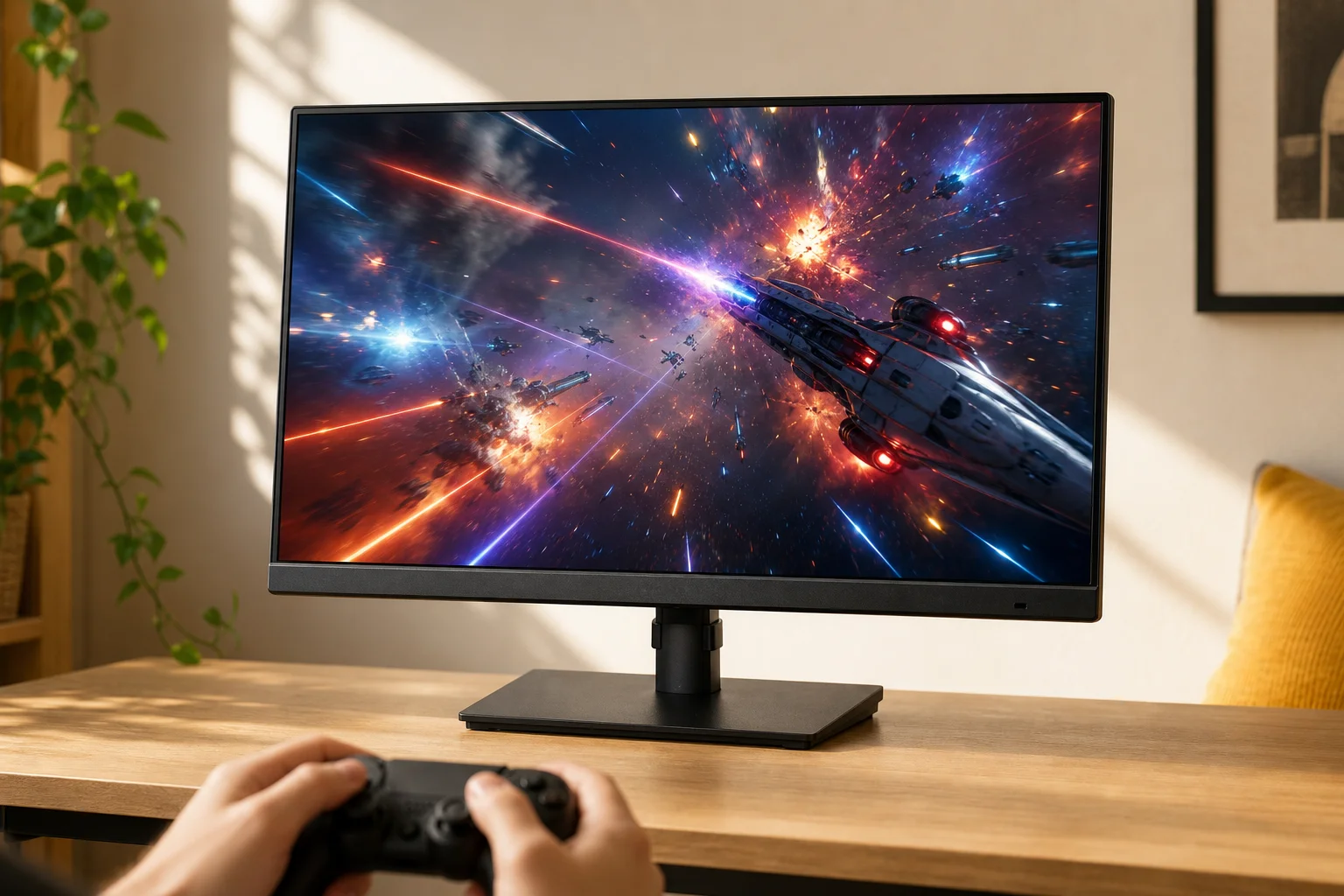 I-O DATA LCD-GDQ271JAの設置まわりを確認するイメージ