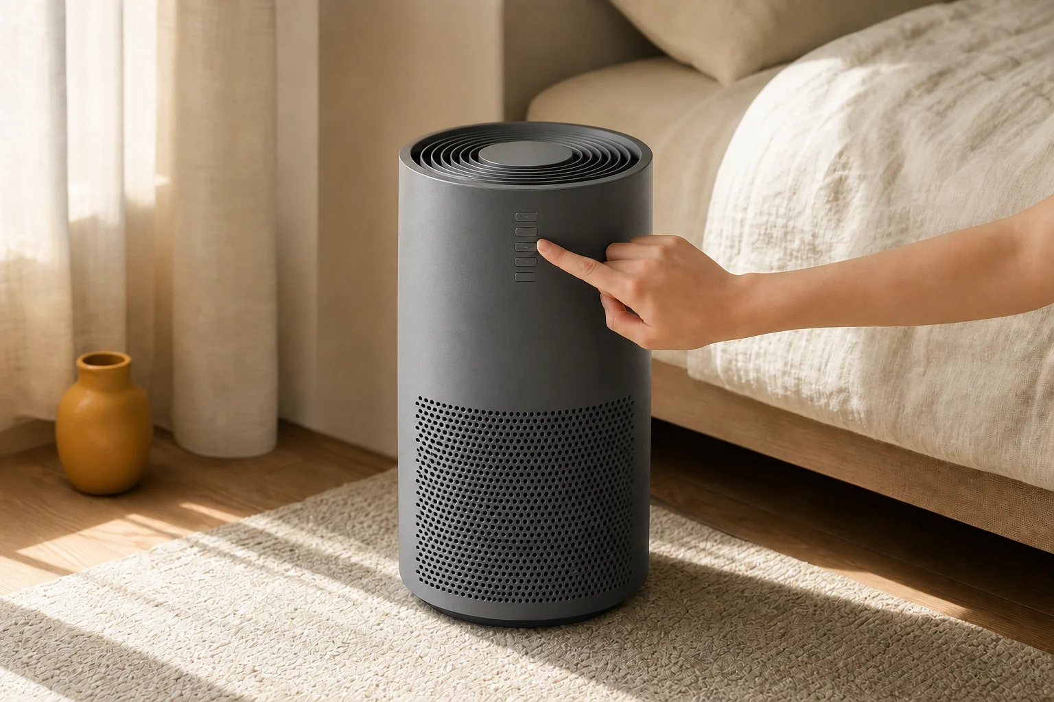 アイリスオーヤマ AAP-S30C-Hの設置まわりを確認するイメージ