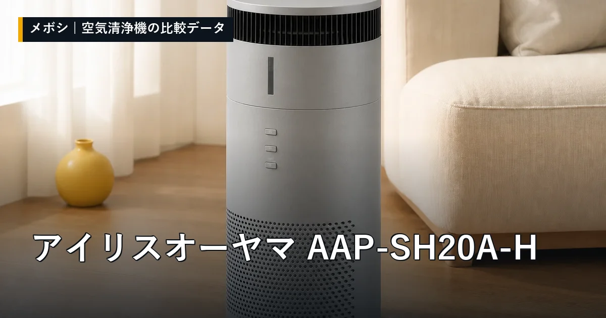 アイリスオーヤマ AAP-SH20A-Hのレビューデータまとめ