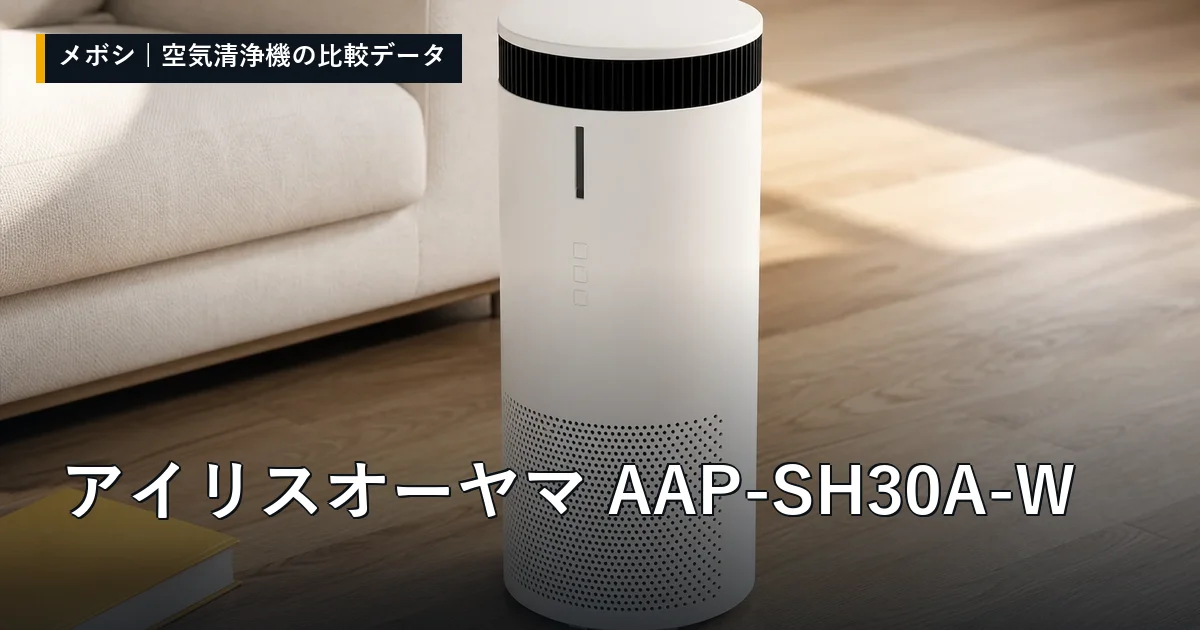 アイリスオーヤマ AAP-SH30A-Wのレビューデータまとめ