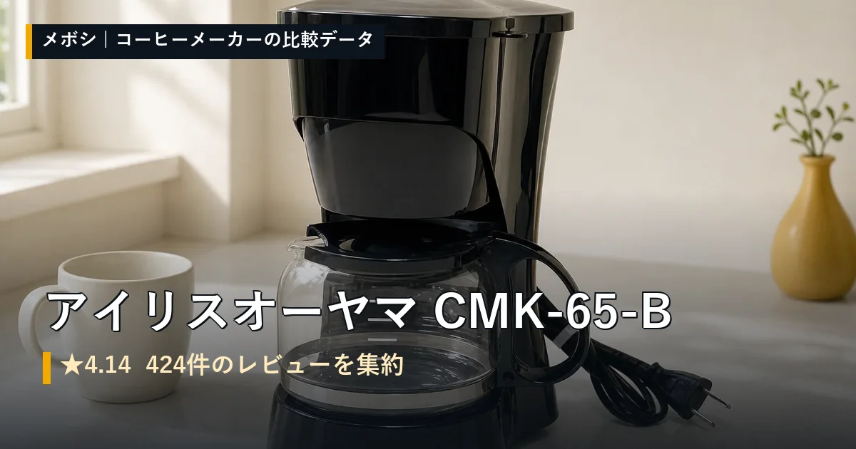 アイリスオーヤマ CMK-65-Bのレビューデータまとめ
