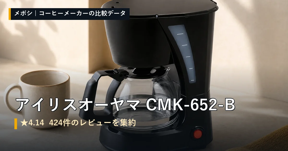 アイリスオーヤマ CMK-652-Bのレビューデータまとめ