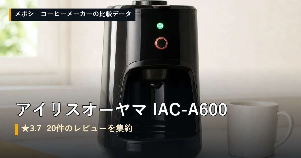 アイリスオーヤマ IAC-A600のレビューデータまとめ