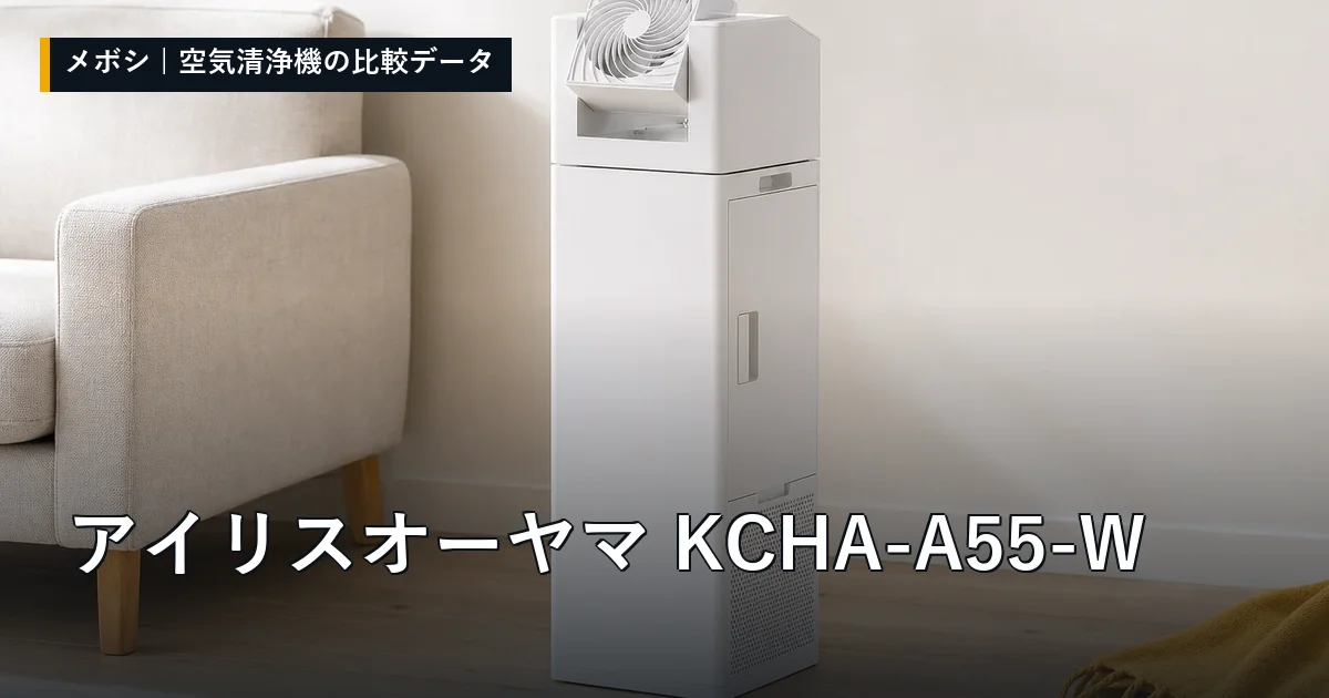 アイリスオーヤマ KCHA-A55-Wのレビューデータまとめ