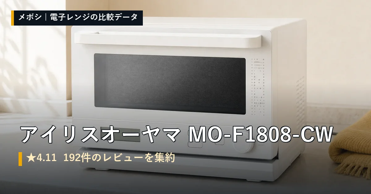 アイリスオーヤマ MO-F1808-CWのレビューデータまとめ