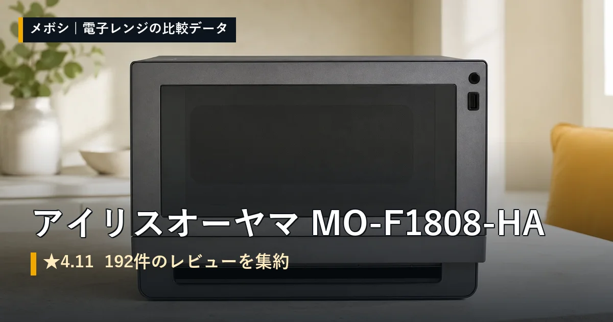 アイリスオーヤマ MO-F1808-HAのレビューデータまとめ