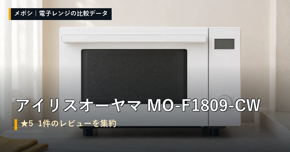 アイリスオーヤマ MO-F1809-CWのレビューデータまとめ