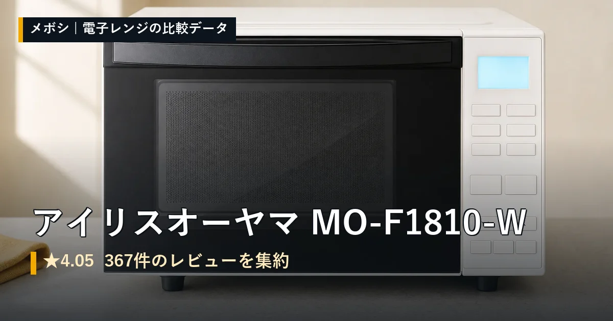 アイリスオーヤマ MO-F1810-Wのレビューデータまとめ
