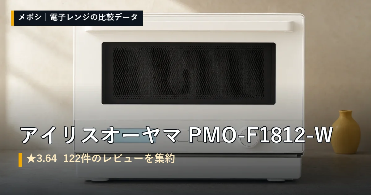 アイリスオーヤマ PMO-F1812-Wのレビューデータまとめ