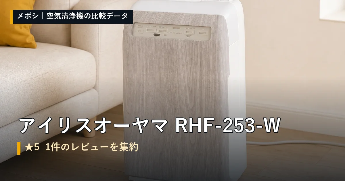 アイリスオーヤマ RHF-253-Wのレビューデータまとめ
