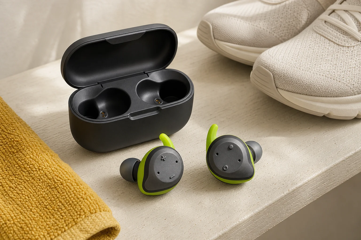 Jabra Elite Sportの設置まわりを確認するイメージ
