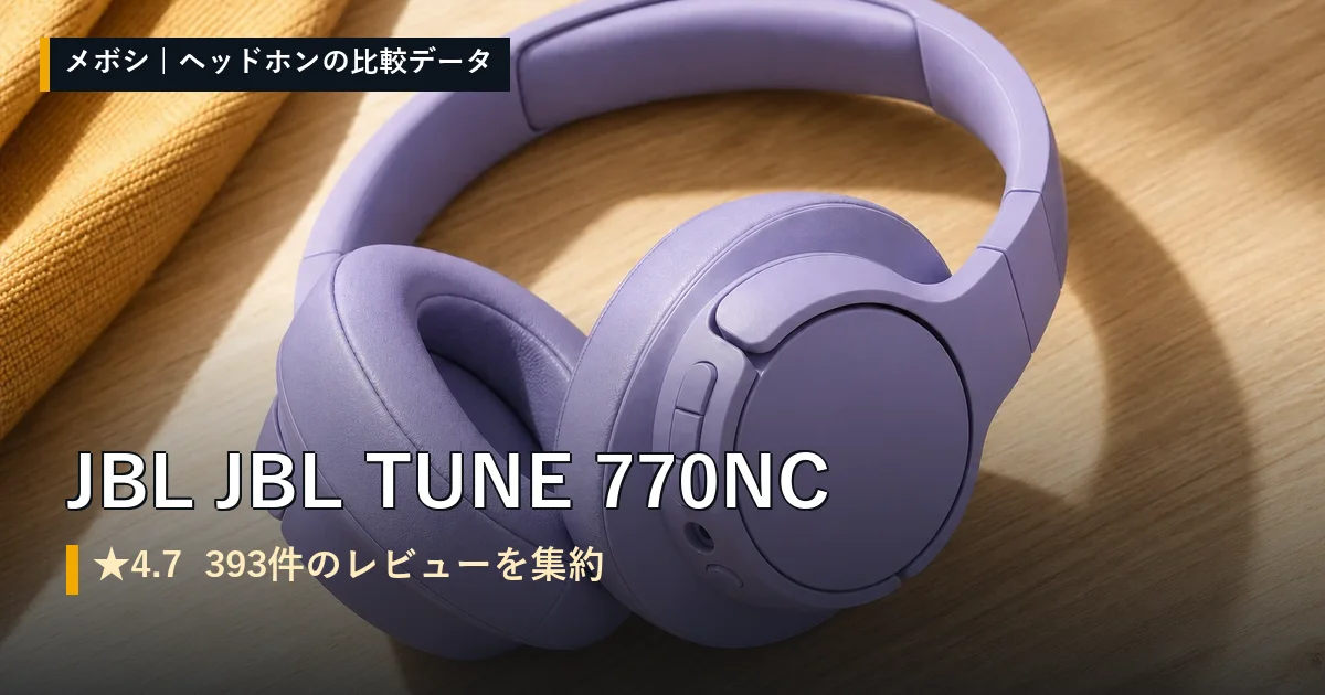 JBL JBL TUNE 770NCのレビューデータまとめ