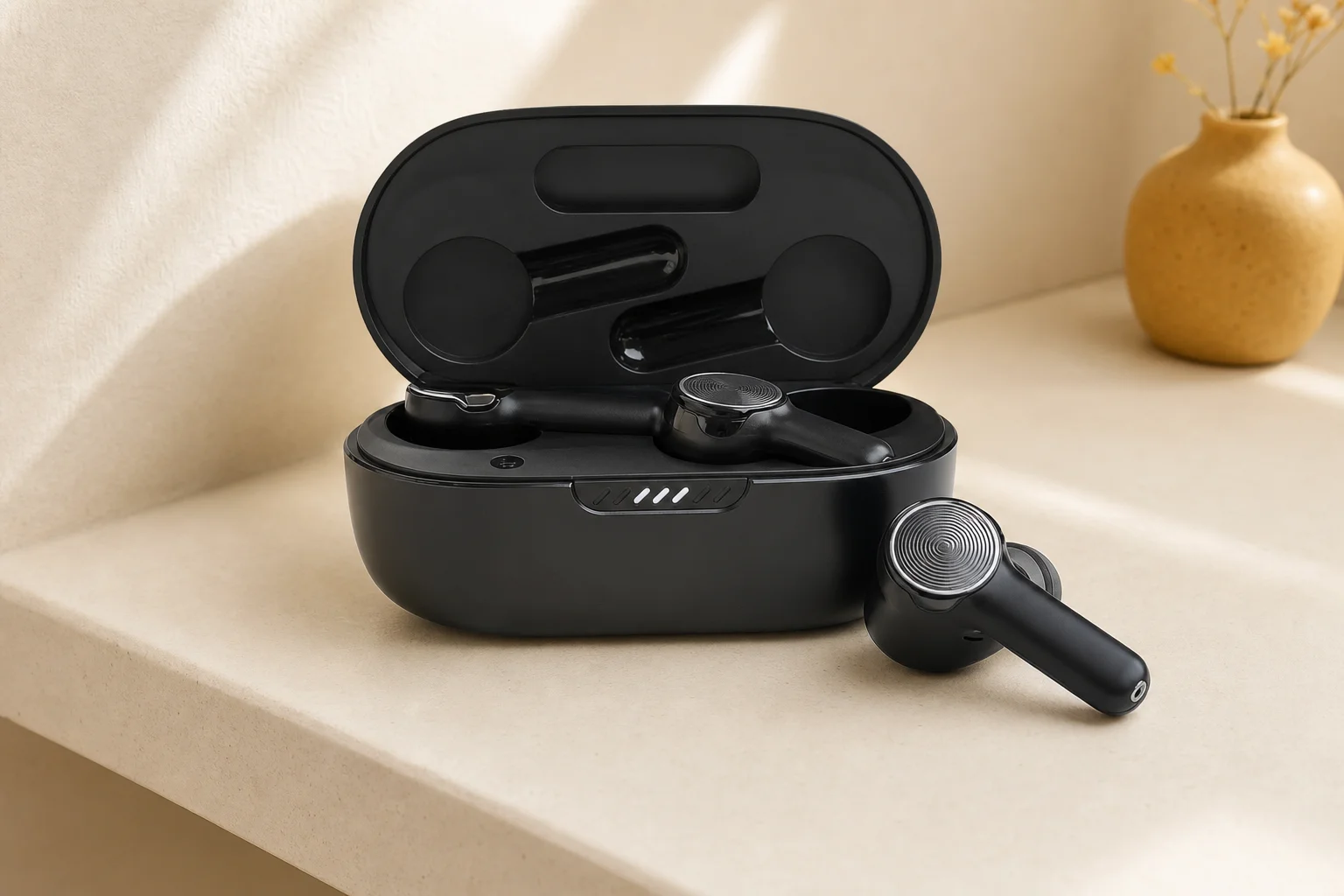 JBL JBLQUANTUMTWSBLKを暮らしの中で使うイメージ