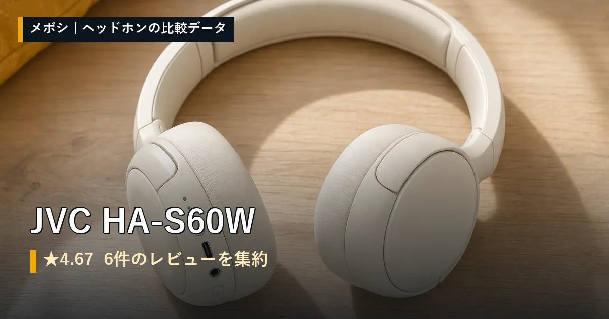 JVC HA-S60Wのレビューデータまとめ