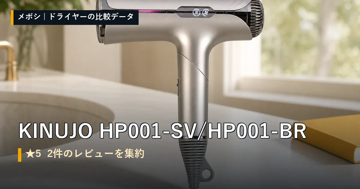 KINUJO HP001-SV/HP001-BRのレビューデータまとめ