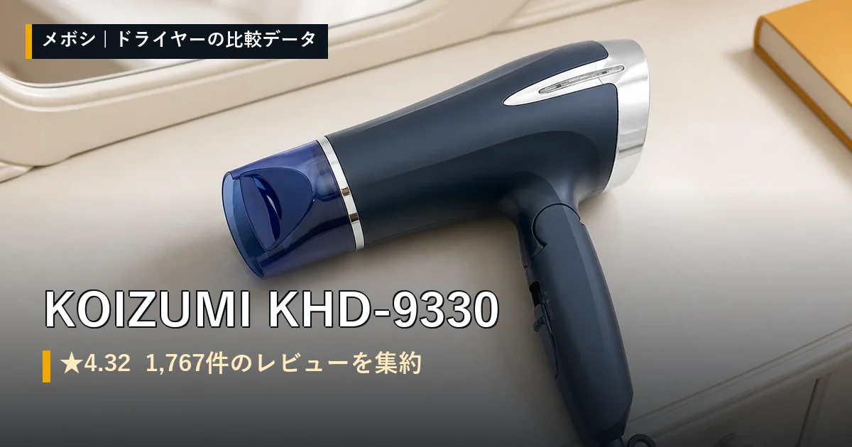 KOIZUMI KHD-9330のレビューデータまとめ