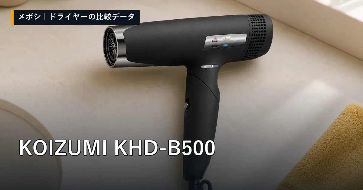 KOIZUMI KHD-B500のレビューデータまとめ