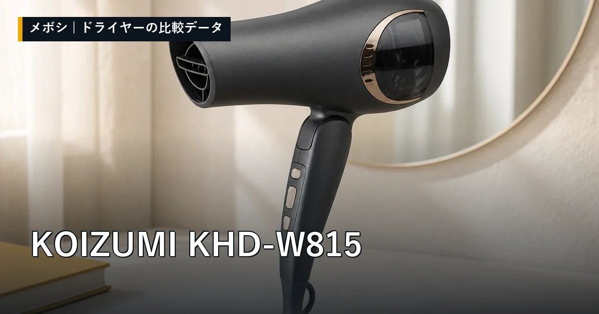 KOIZUMI KHD-W815のレビューデータまとめ