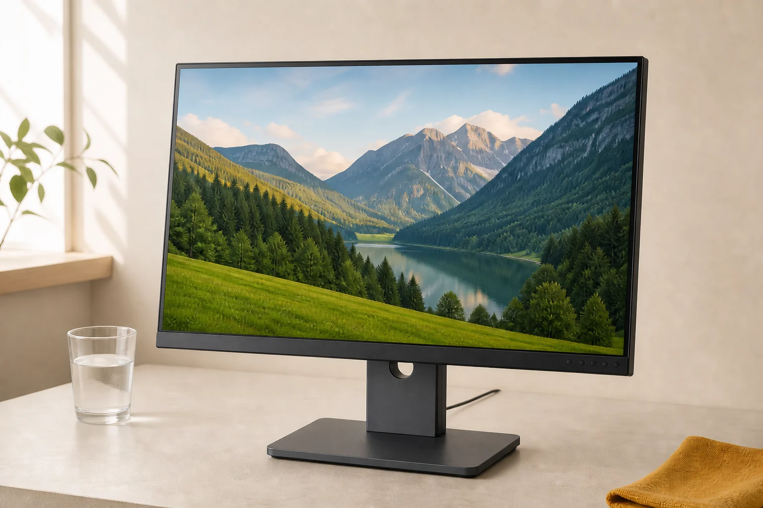 Lenovo 64A7GAR6JPの設置まわりを確認するイメージ