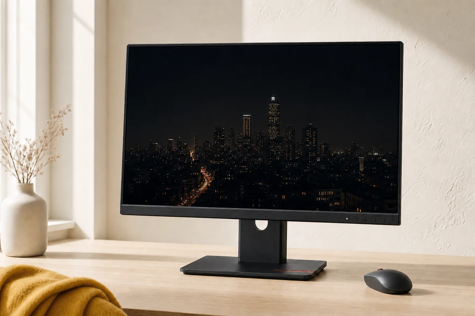 Lenovo ThinkVision T24D-40を暮らしの中で使うイメージ