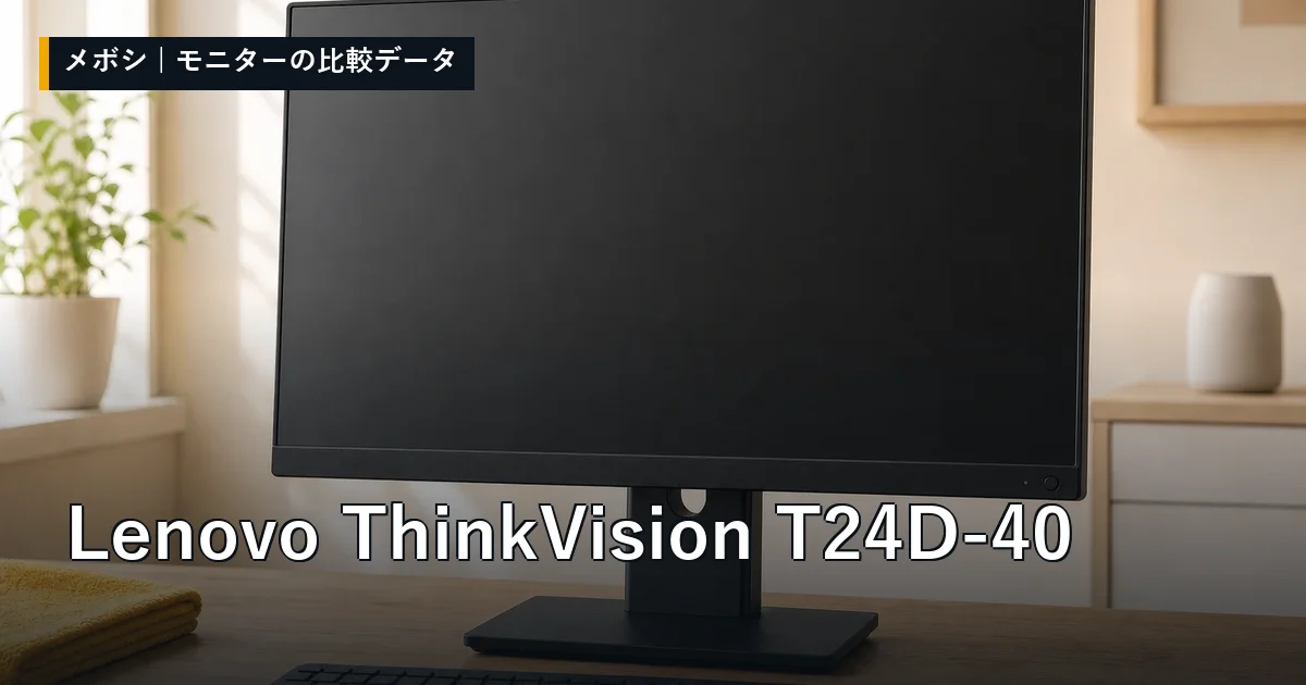 Lenovo ThinkVision T24D-40のレビューデータまとめ