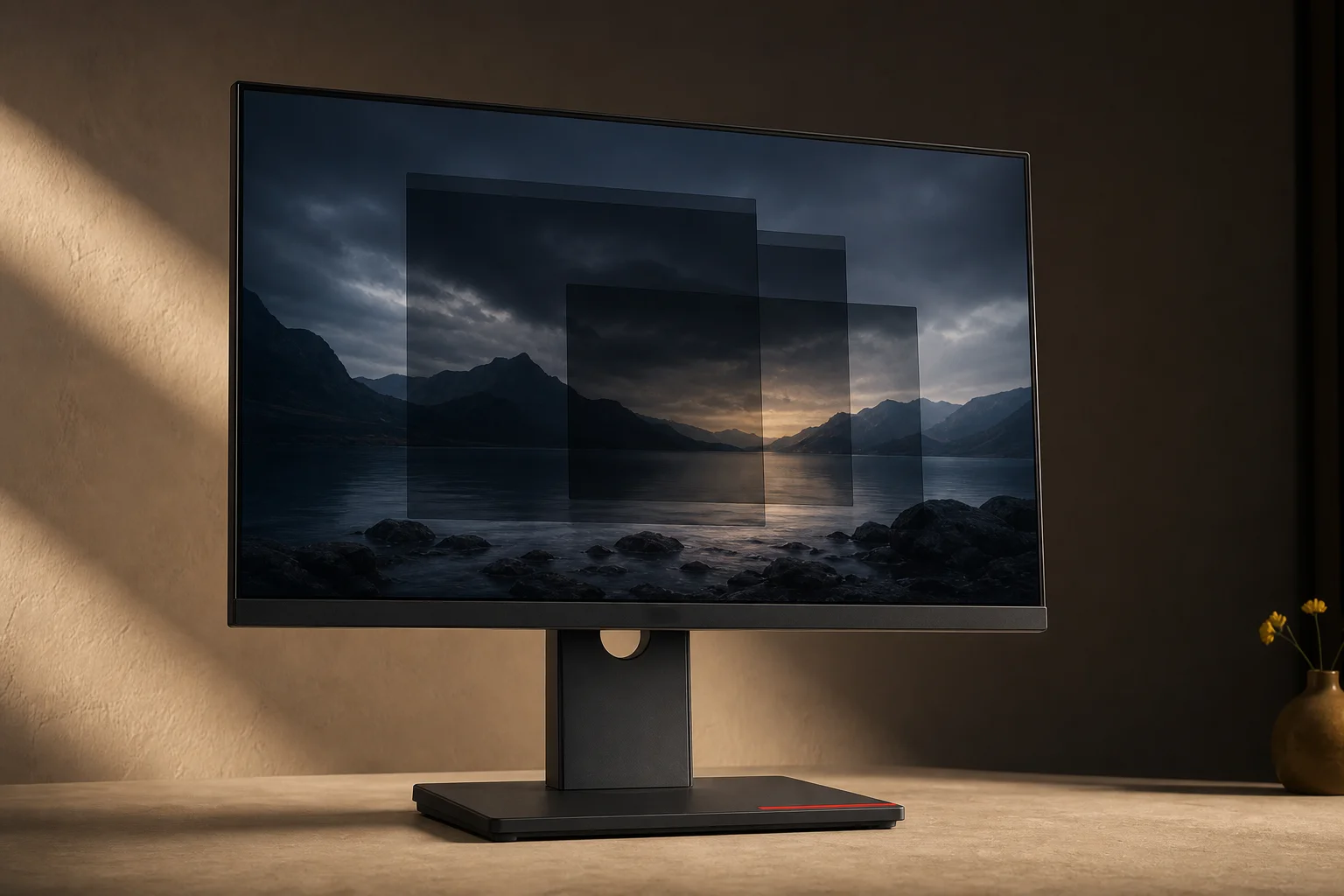Lenovo ThinkVision T27QD-40を暮らしの中で使うイメージ