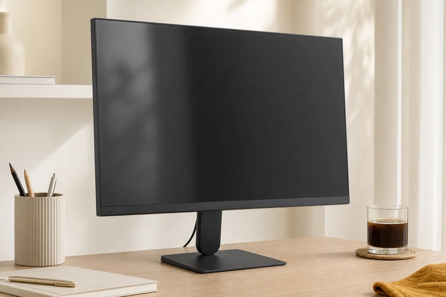 LG 24BF410B-Bの設置まわりを確認するイメージ
