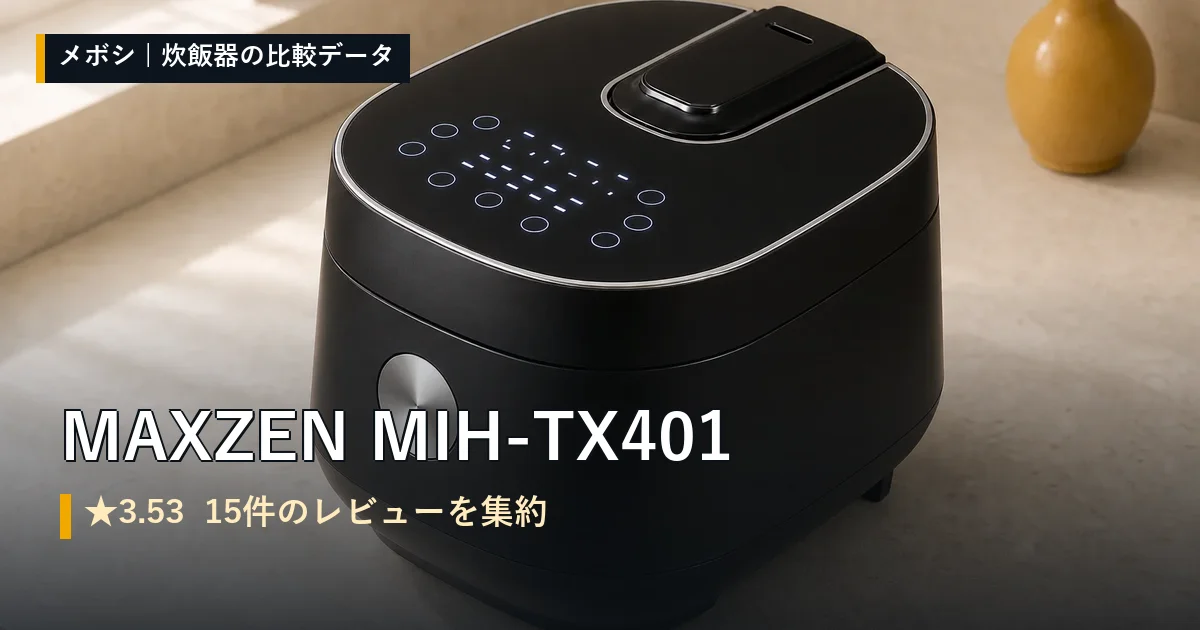 MAXZEN MIH-TX401のレビューデータまとめ