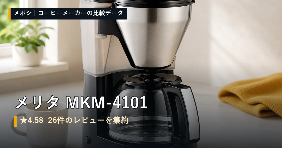 メリタ MKM-4101のレビューデータまとめ